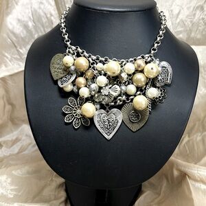 Heart Mixed Metal Necklace